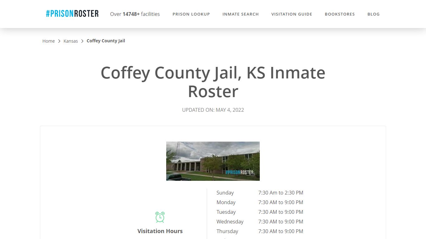 Coffey County Jail, KS Inmate Roster