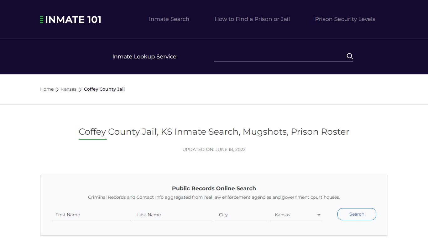 Coffey County Jail, KS Inmate Search, Mugshots, Prison Roster